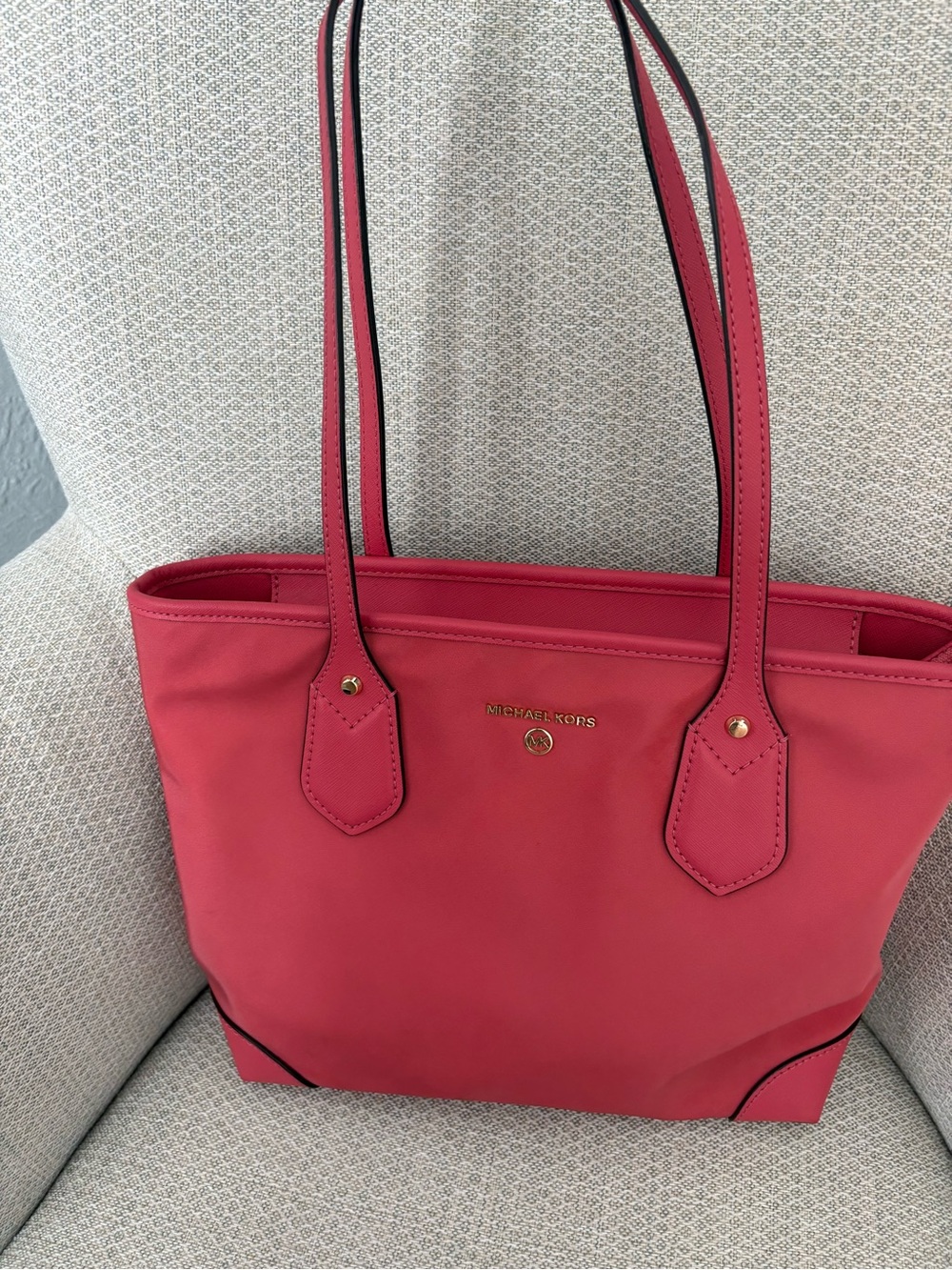 Michael Kors Nylon Red Shoulder Bag